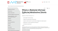 Desktop Screenshot of bip.mz.gov.pl